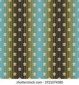 Foulard tie pattern on ombre stripe, seamless, victorian motives, greek urn motives.