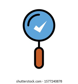 Found it icon , magnifying glass