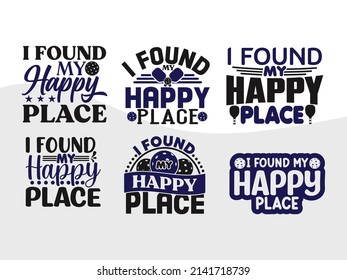 I Found My Happy Place Printable Vector Illustration
