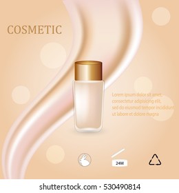 Foundation ads template.  Vector stock.