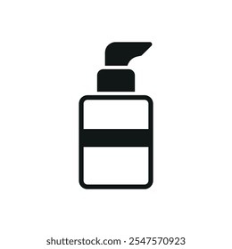 Foundation bottle make up beauty icon vector basic design simple and modern concept graphic