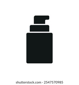 Foundation bottle make up beauty icon vector basic design simple and modern concept graphic