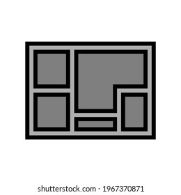 foundation concrete color icon vector. isolated symbol illustration