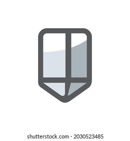 Foundation Concrete Pile Vector Icon Cartoon Illustration.