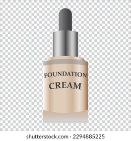 foundation cream icon, vector, illustration, symbol