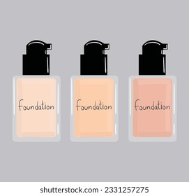 Foundation Cream Set With Different Shades 