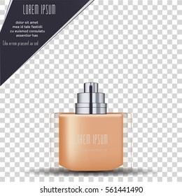 Foundation Liquid Cream Bottle. Vector Illustration. Cosmetic Bottle. 