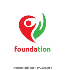 Foundation Logo Template Design. Vector Illustration