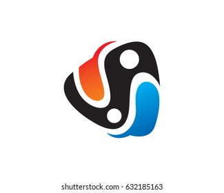 Foundation Logo Template Design Vector, Emblem, Design Concept, Creative Symbol, Icon