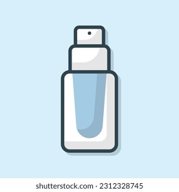 Foundation makeup flat outlined icon