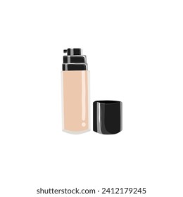 vector modificable de ilustración de maquillaje de base