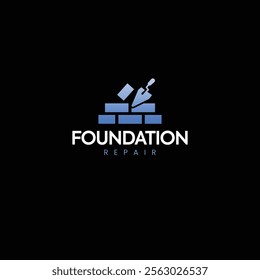 Foundation Repair Logo - Mason Brick Wall Repair - Home Repair Logo