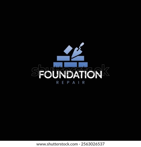 Foundation Repair Logo - Mason Brick Wall Repair - Home Repair Logo