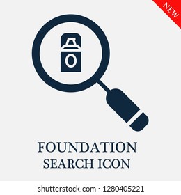 Foundation search icon. Editable Foundation search icon for web or mobile.