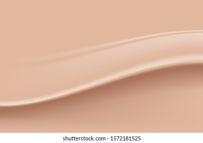 Foundation, soft liquid foundation texture. Makeup background of drop of foundation. Cosmetics texture.