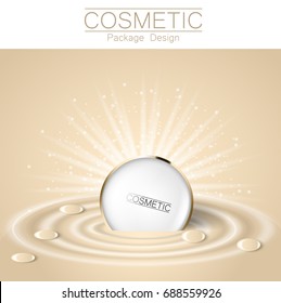 foundation template design packaging of cosmetics