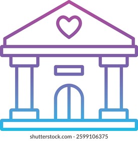 Foundation vector icon. Can be used for printing, mobile and web applications.