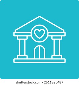Foundation vector icon. Can be used for printing, mobile and web applications.