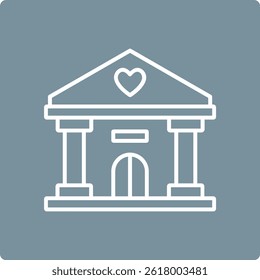 Foundation vector icon. Can be used for printing, mobile and web applications.