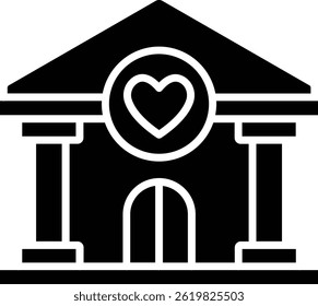 Foundation vector icon. Can be used for printing, mobile and web applications.