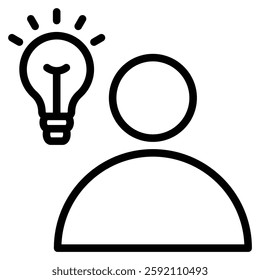 Founder icon line vector illustration