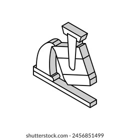 foundry aluminium production isometric icon vector. foundry aluminium production sign. isolated symbol illustration