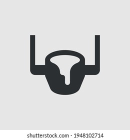 Foundry Or Metal Industry. Simple Vector Icon