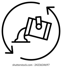 Foundry Operations icon line vector illustration