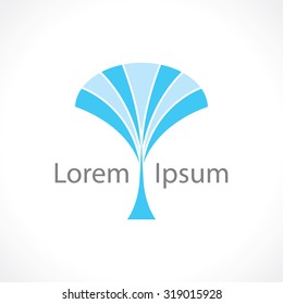 fountain. abstract symbol. vector eps8