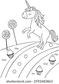  Fountain Coloring Page for Kids color