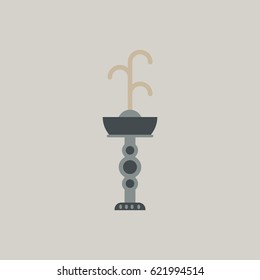 Fountain with drinking water. Vector icon. park fountain
