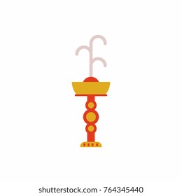 Fountain with drinking water. Vector icon. park fountain