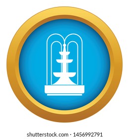 Fountain icon blue vector isolated on white background for any design