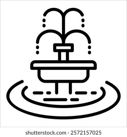 Fountain Icon Element For Design
