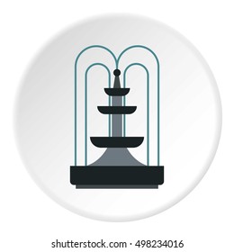 Fountain icon. Flat illustration of fountain vector icon for web