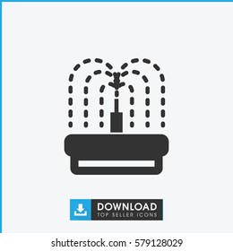 fountain icon illustration isolated vector sign symbol