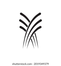Plantilla vectorial de diseño de logotipo de icono de fuente