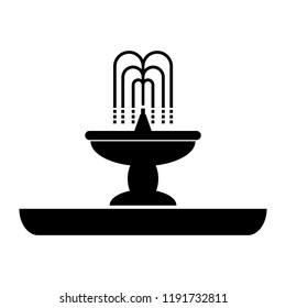 Fountain icon, the logo on a white background