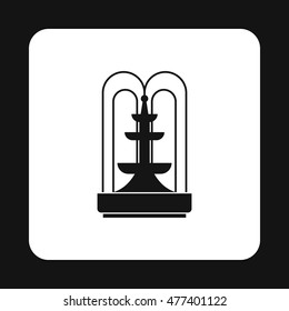 Fountain icon in simple style on a white background