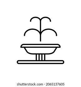 Fountain icon. Simple fountain vector design