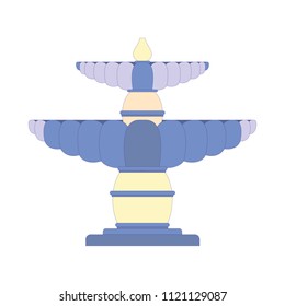 Fountain icon vector