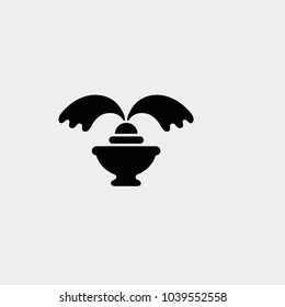 Fountain icon. Vector fountain illustration