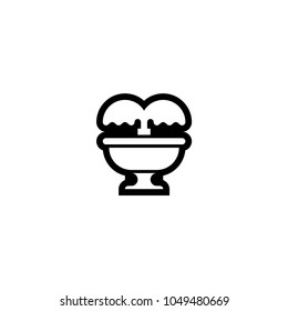 Fountain icon. Vector fountain illustration