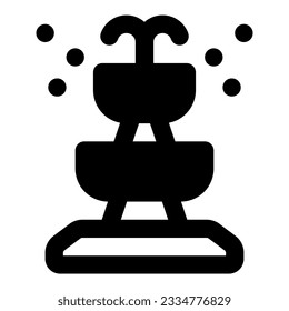 Vektorgrafik-Element des Fontänensymbols