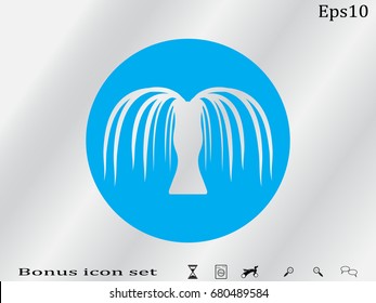 Fountain, icon, vector illustration of Eps10