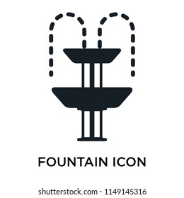 Fountain icon vector isolated on white background for your web and mobile app design, Fountain logo concept