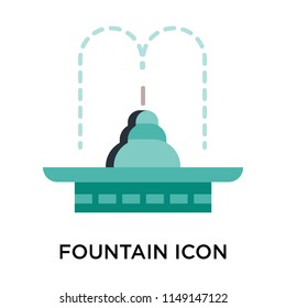 Fountain icon vector isolated on white background for your web and mobile app design, Fountain logo concept