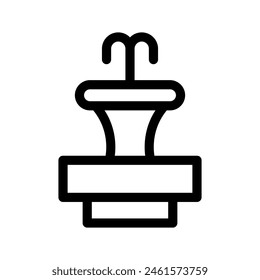 Fountain Icon Vector Symbol Design Illustration