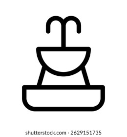 Fountain Icon Vector Symbol Design Illustration