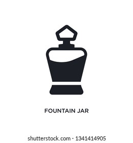 fountain jar isolated icon. simple element illustration from woman clothing concept icons. fountain jar editable logo sign symbol design on white background. can be use for web and mobile